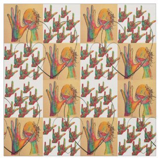 ASL moeder ik hou van je naaistof Stof