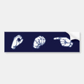 ASL OMG BUMPERSTICKER (Voorkant)
