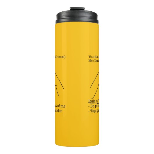 ASL-ontwerp - Regel van de duim Thermosbeker (Voorkant)