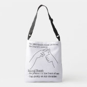 ASL-ontwerp - Regel van thumb Crossbody Tas (Achterkant)