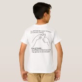 ASL-ontwerp - Regel van thumb T-shirt (Achterkant volledig)