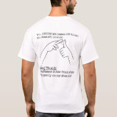 ASL-ontwerp - Regel van thumb T-shirt (Achterkant)