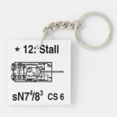 ASL Panzer VG Panther Sleutelhanger Fob (Achterkant)