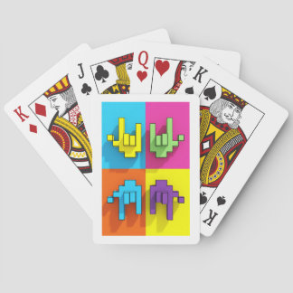 ASL Pixel Love Pop Classic Speelkaarten