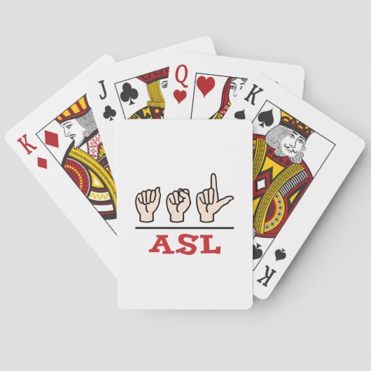 ASL POKERKAARTEN (Achterkant)