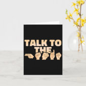 Asl praat met de Amerikaanse gebarentaal Kaart (Gele Bloem)