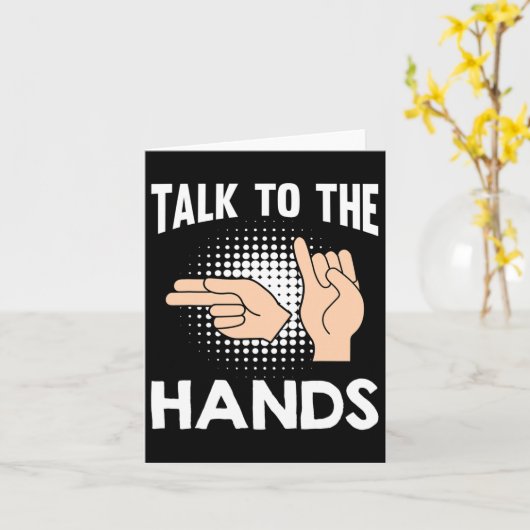 ASL Praat met de handen Amerikaanse Gebarentaal 1 Kaart (Gele Bloem)