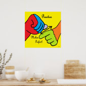 ASL PRACTICE maakt perfect Poster (Keuken)