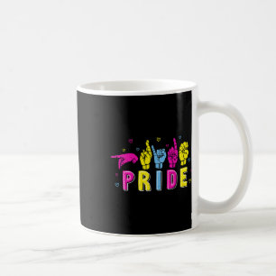 ASL Pride Pan Rainbow Gebarentaal Doof Bewustzijn Koffiemok