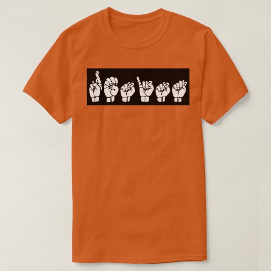 ASL RESIST American Sign Language Design T-shirt (Design voorkant)