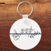 ASL Rocks Sleutelhanger (Voorkant)