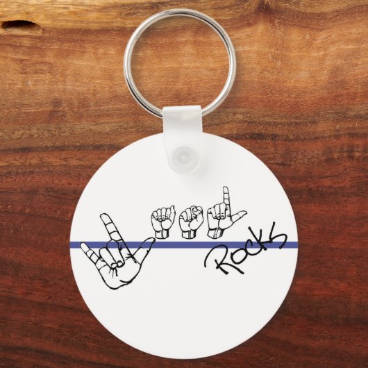ASL Rocks Sleutelhanger (Voorkant)