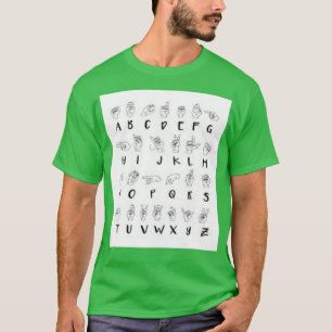 ASL Sign Language Alphabet T-shirt