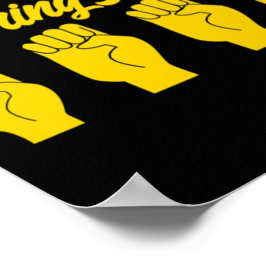 Asl Sign Language Bring Me Beer Deaf 1  Poster (Hoek)