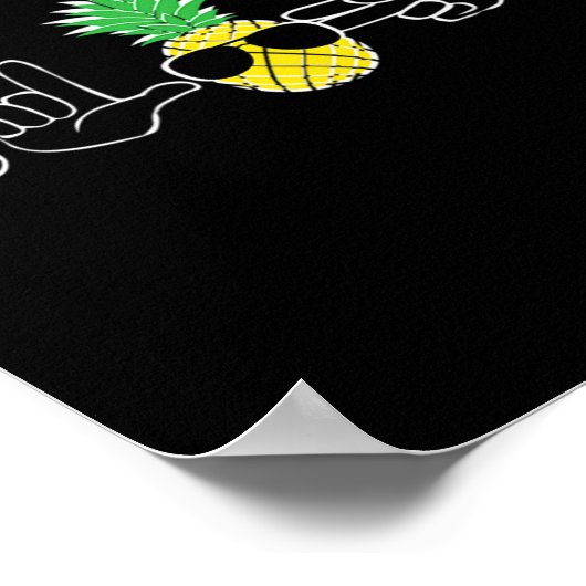 Asl Sign Language Clothes Beach Deaf Signing Aware Poster (Hoek)