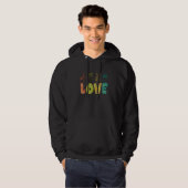 ASL Sign Language I Loves You American Sign Langua Hoodie (Voorkant volledig)