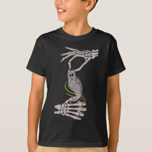 Asl Skeleton Hands Spooky Halloween T-shirt