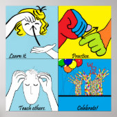 ASL Stappen aan Succes Poster (Voorkant)