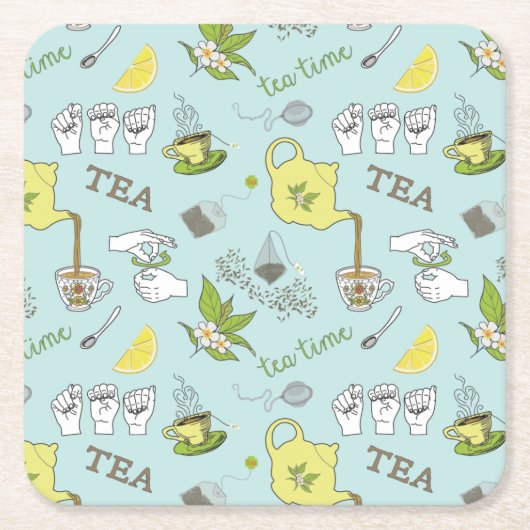 ASL Tea onderzetters (Voorkant)