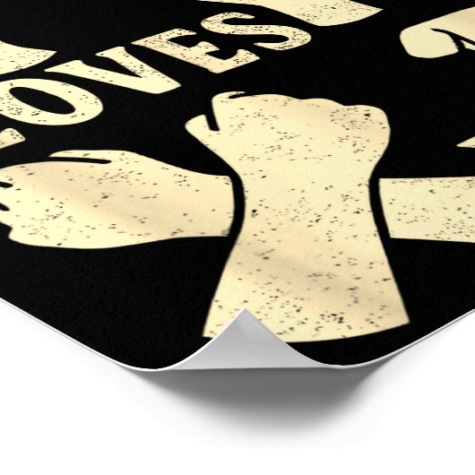 Asl Teacher American Sign Language Christian Jesus Poster (Hoek)