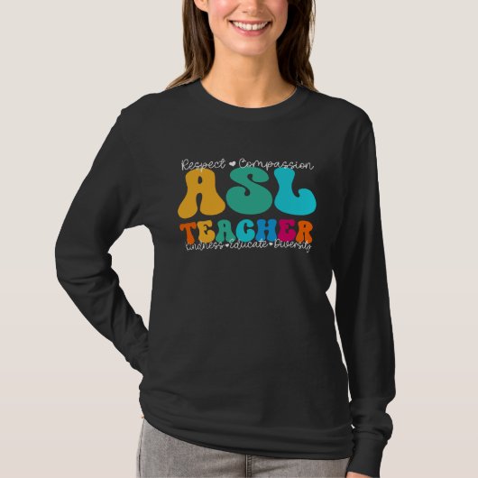 ASL Teacher Appreciation Week Back to School T-shirt (Voorkant)