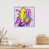 ASL-teken voor mij Poster (Keuken)