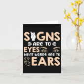 ASL-tekens zijn mijn woorden voor mijn ogen Amerik Kaart (Gele Bloem)