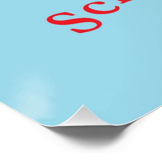 ASL-tijd voor school Poster (Hoek)