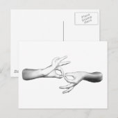 ASL-tolk Briefkaart (Voorkant / Achterkant)