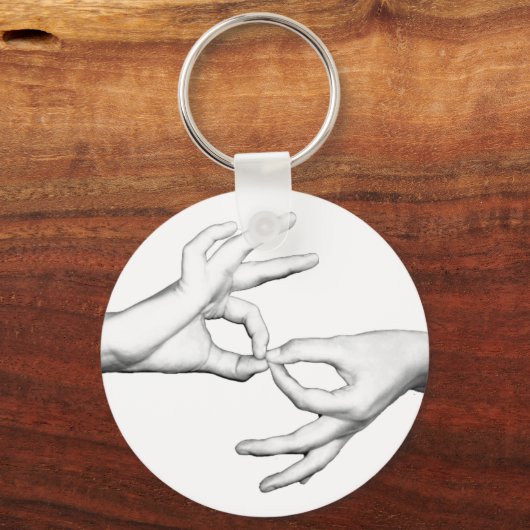ASL-tolk Sleutelhanger (Voorkant)