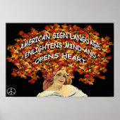 ASL verlicht de Mind en het Hart 19" x 13" Poster (Voorkant)