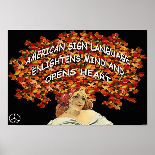 ASL verlicht de Mind en het Hart 19" x 13" Poster (Voorkant)