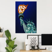 ASL verlicht doven (24 x 36 inch) Poster (Thuiskantoor)