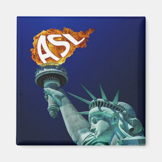 ASL verlicht doven en horende mensen Magneet