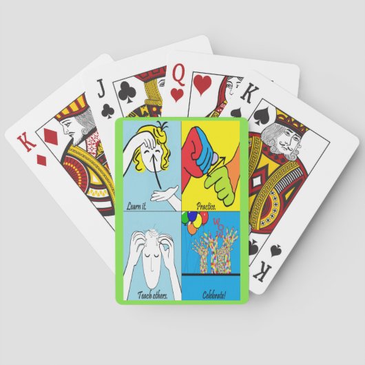 ASL Vier Stappen aan Succes Pokerkaarten (Achterkant)