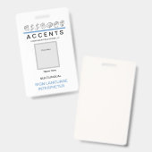 ASL Vingerspeld Professionele ID Badge (Voor- en achterkant)