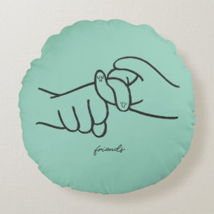 ASL Vrienden Rond Worp Kussen – Gebarentaal