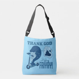 ASL vrijdag ontwerp - Godzijdank is het vrijdag!  Crossbody Tas