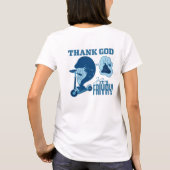 ASL vrijdag ontwerp - Godzijdank is het vrijdag! T-shirt (Achterkant)