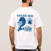 ASL vrijdag ontwerp - Godzijdank is het vrijdag! T-shirt (Achterkant)