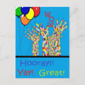 ASL Yay Briefkaart (Voorkant)