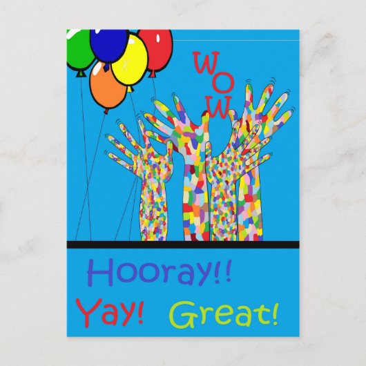 ASL Yay Briefkaart (Voorkant)