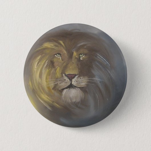Aslan - Lion Ronde Button 5,7 Cm (Voorkant)