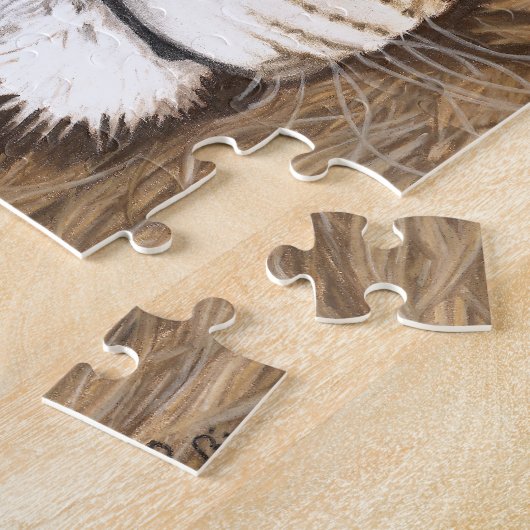 Aslan the Lion Original Pastel Art Legpuzzel (Zijkant)