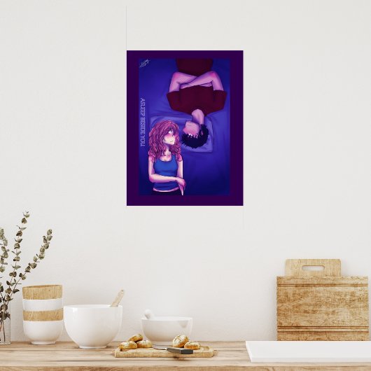 Aslapen naast U Poster 1 (Keuken)