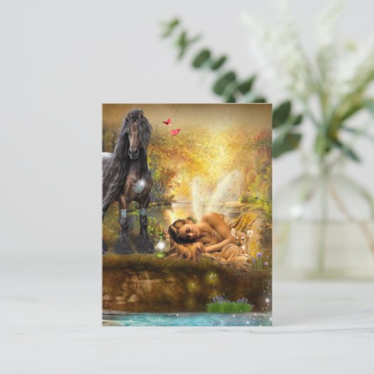 Aslapen om te dromen briefkaart (Staand voorkant)