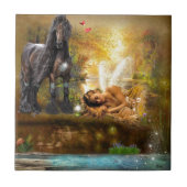 Aslapen om te dromen tegeltje (Voorkant)