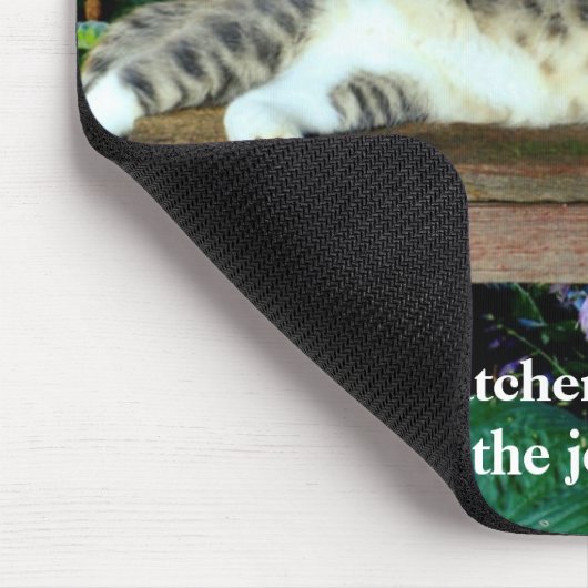 Aslapen op de baan muismat (Hoek)