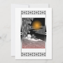 Aslapen op Dusk-kaarten Bedankkaart