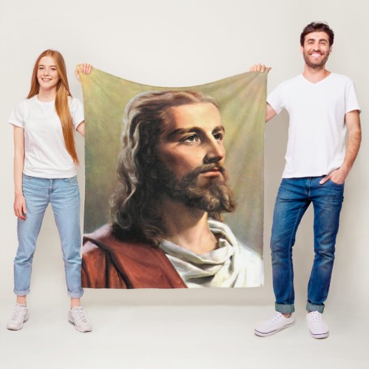 ASLEEP MET JESUS FLEECE DEKEN (In situ)